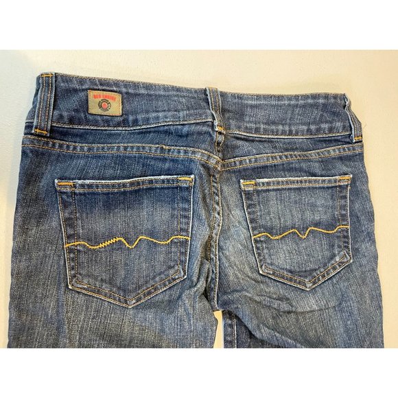 Red Engine Womens Jeans Straight Leg Original Vintage 1980s Denim Blue Size 29 - Picture 3 of 11